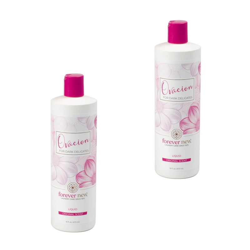 Ovacion by FOREVER NEW 2 pk Liquid Laundry Detergent Natural Fabric Care Wash Scented 16 Fl Oz Each